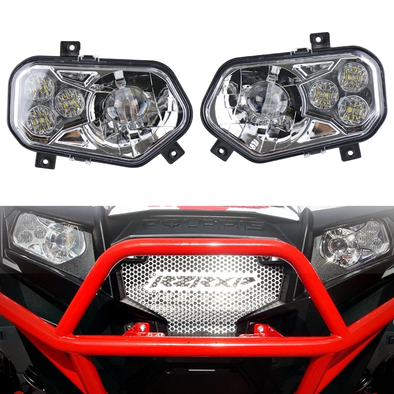 2Pcs/lot Polaris Ranger Led Headlight Kit Left / Right With High Low