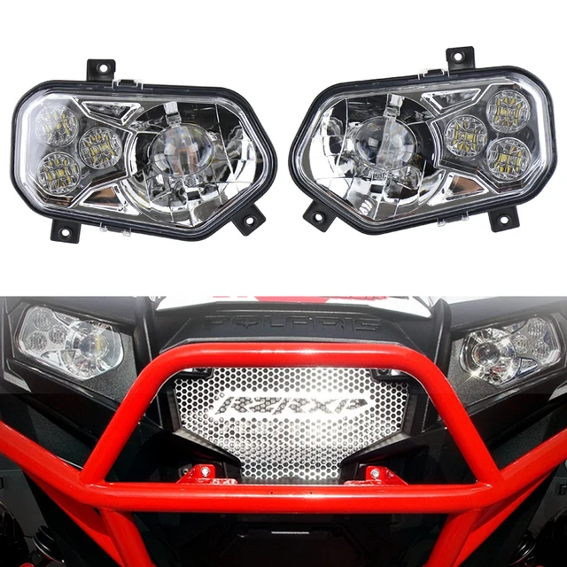 2Pcs/lot Polaris Ranger Led Headlight Kit Left / Right With High Low Beam For Polaris RZR 570 S