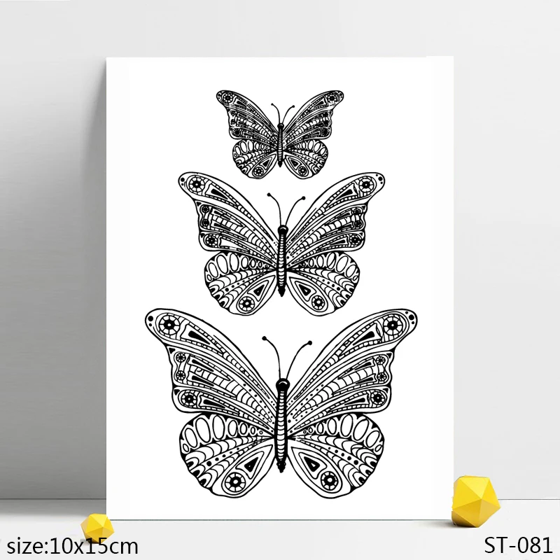 

AZSG Different Size Butterfly Clear Stamps/Seals For DIY Scrapbooking/Card Making/Album Decorative Silicone Stamp Crafts