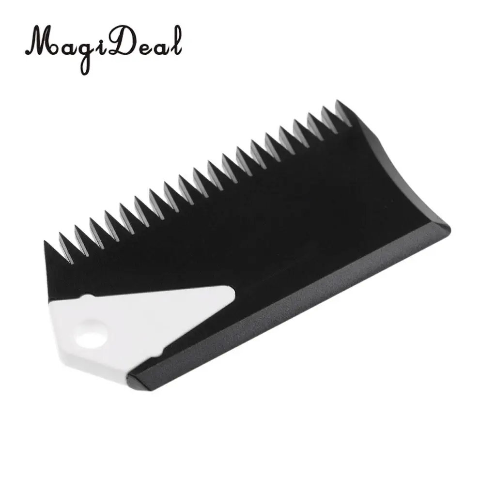 MagiDeal Plastic Surfboard Wax Comb SUP Surf Board Wax Remove Comb with Fin Key Black for Longboard Wakeboard Surfing Accessory