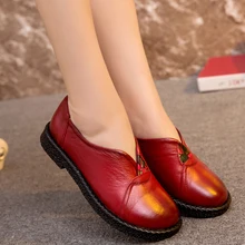 Женские туфли из натуральной кожи на плоской подошве, женские лоферы, новые модные женские повседневные тонкие туфли, женская обувь на плоской подошве