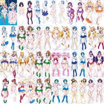 

October update Anime SAILOR MOON Tsukino Usagi Mizuno Ami Hino Rei Kino Makoto Dakimakura Body pillowcase hugging pillow cover