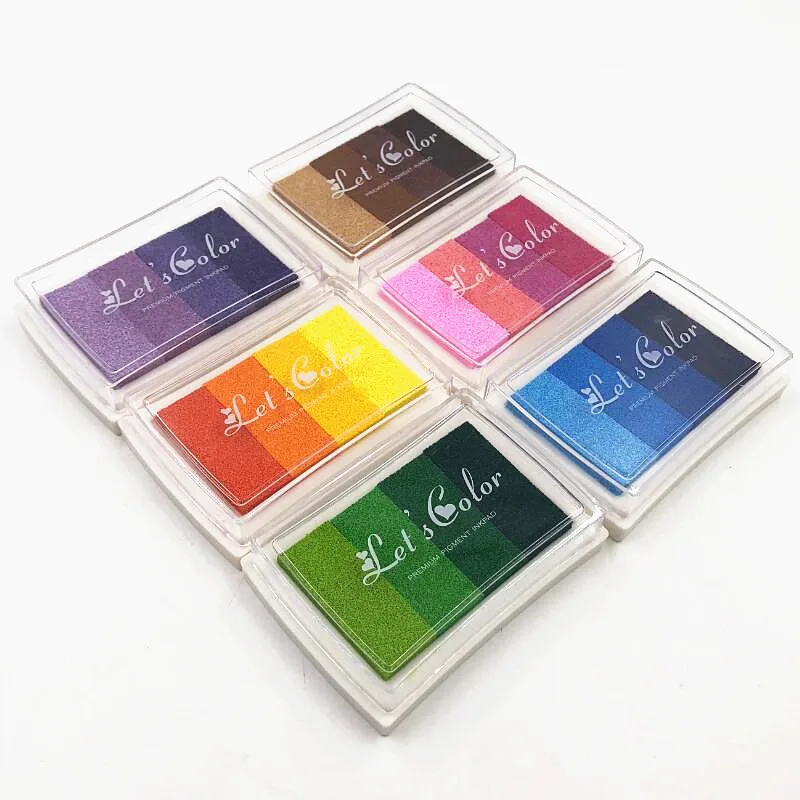 

Variety of optional 7cm Ink Pad Scrapbooking Colorful Inkpad Stamp Sealing Decoration Fingerprint Stencil Card Making DIY Crafts