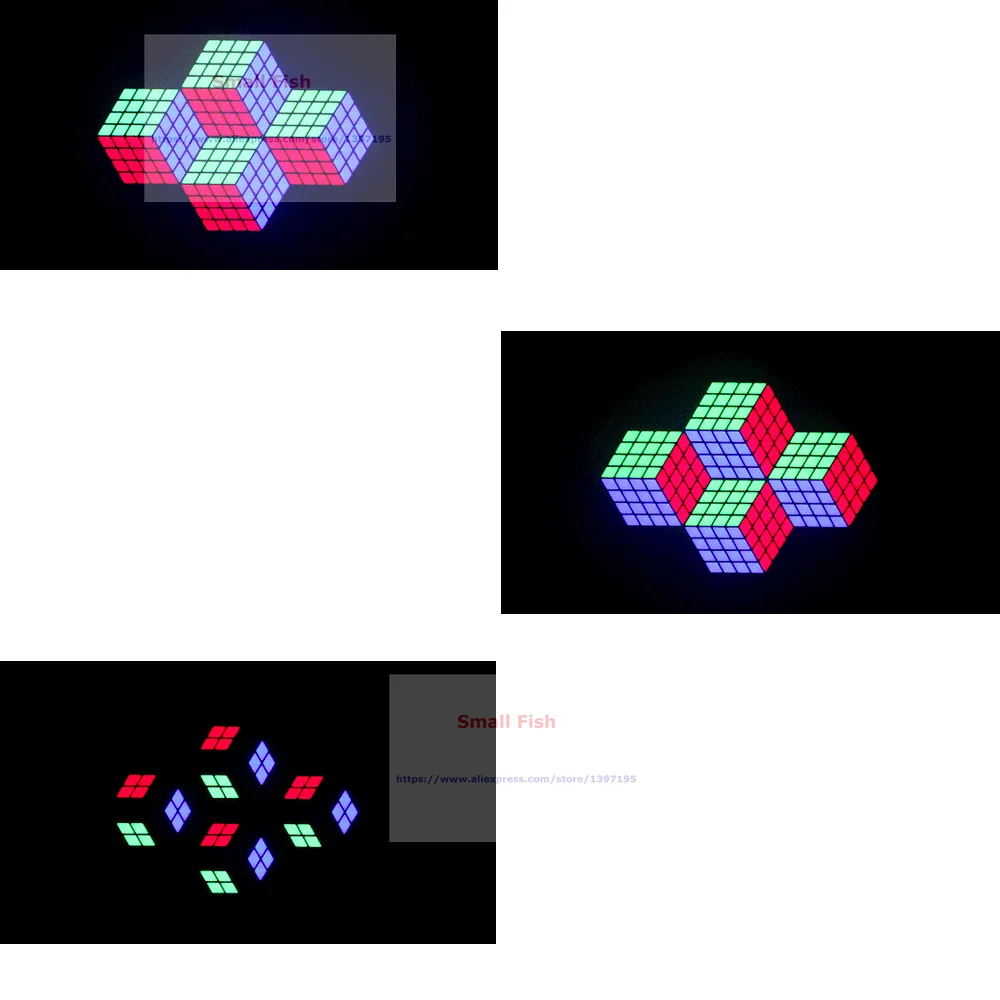 4xlot Новое поступление профессиональной сцене пиксельный куб световые эффекты с 192 шт RGB полный Цвет SMD витые бусины линейная Регулировка