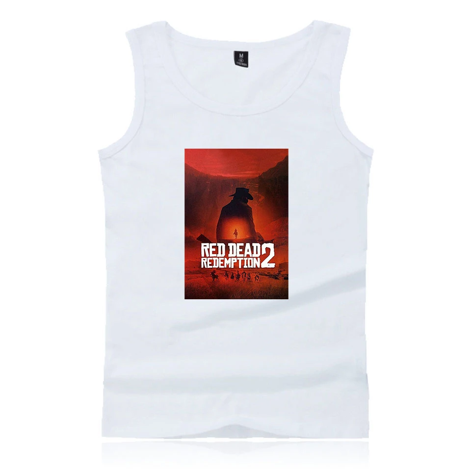 LUCKYFRIDAYF red dead redemption 2 Fashion Summer Tank Tops Women/Men Sleeveless Casual Tops 2018 Popular Game Printed Clothes