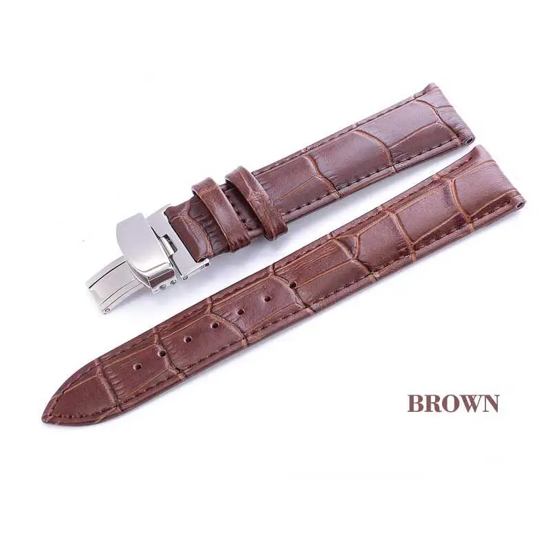 Strap 18mm 20mm 22mm 24mm soft leather watch strap crocodile strap for Tissot Seiko