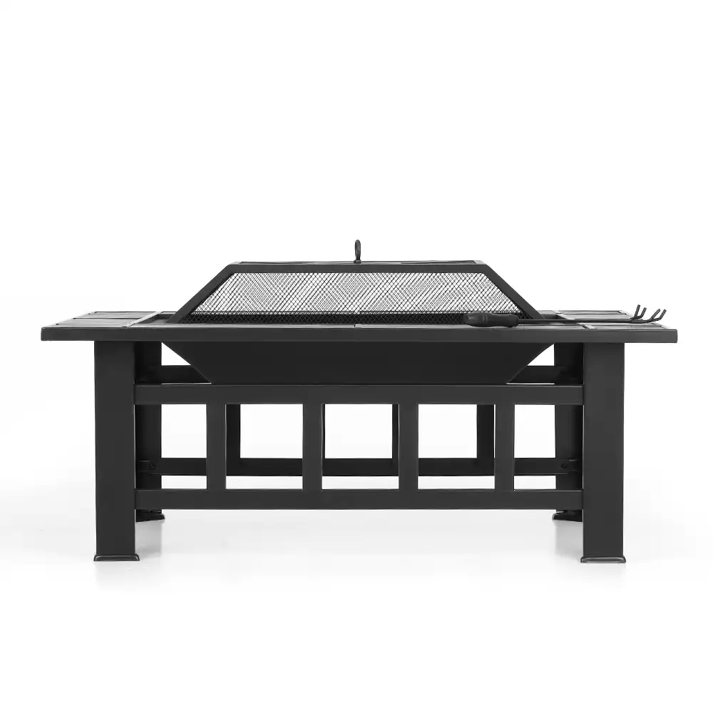 Ikayaa Metal Outdoor Fireplace Garden Backyard Fire Pit Patio