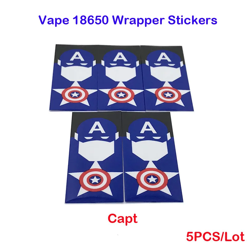 

NEW 18650 PVC Heat Shrink Wraps 18650 shrink wrap PVC heat shrink tube cable sleeves Vape 18650 battery wraps 5PCS Turmera AU15