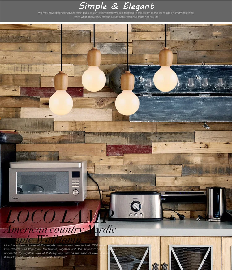 Wooden Pendant Light-9