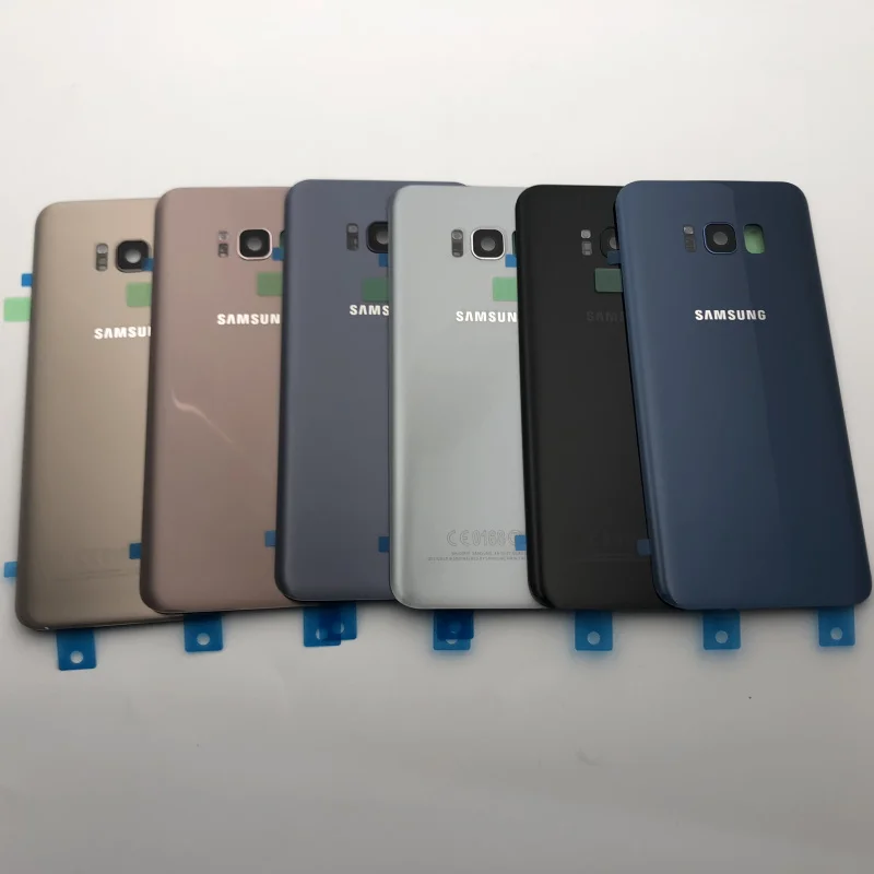 S8+ запасная крышка для задней крышки, стеклянная дверь, корпус+ ЖК-дисплей, Передний сенсорный экран, стекло, внешний объектив для samsung Galaxy S8 G955 G950F