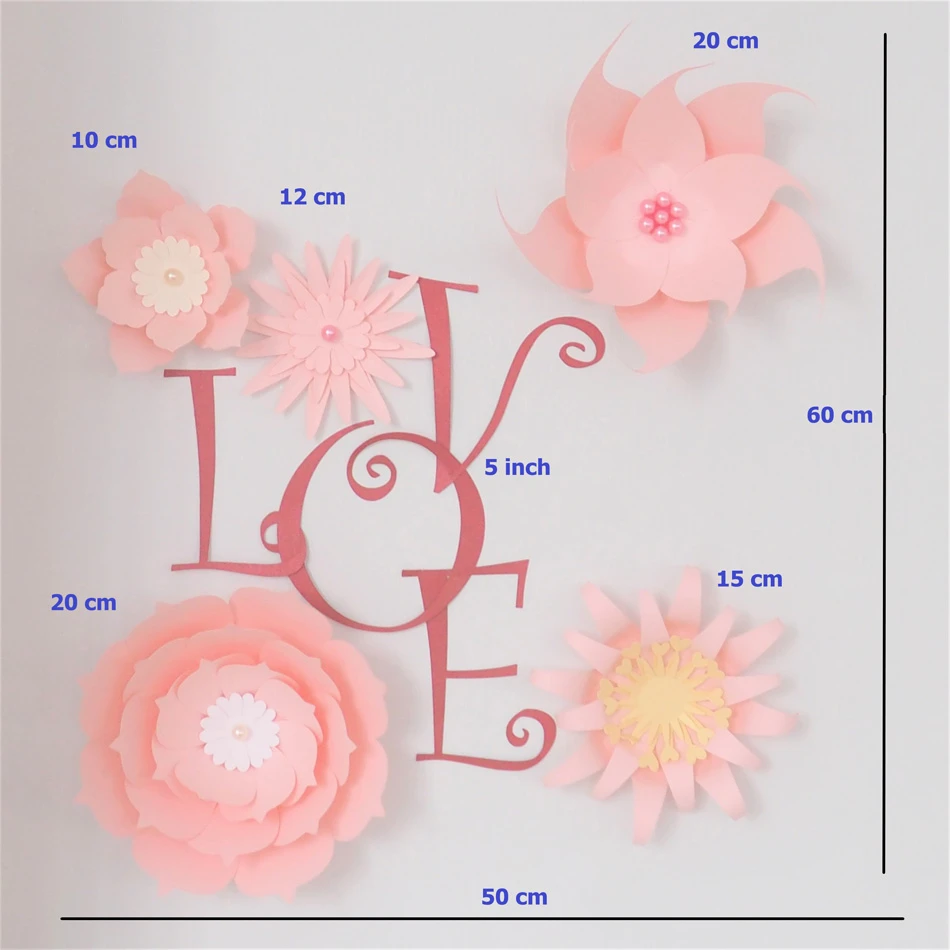 Paper Flower Pinks Backdrop DIY Kit Paper Flower Pinks Backdrop DIY Kit