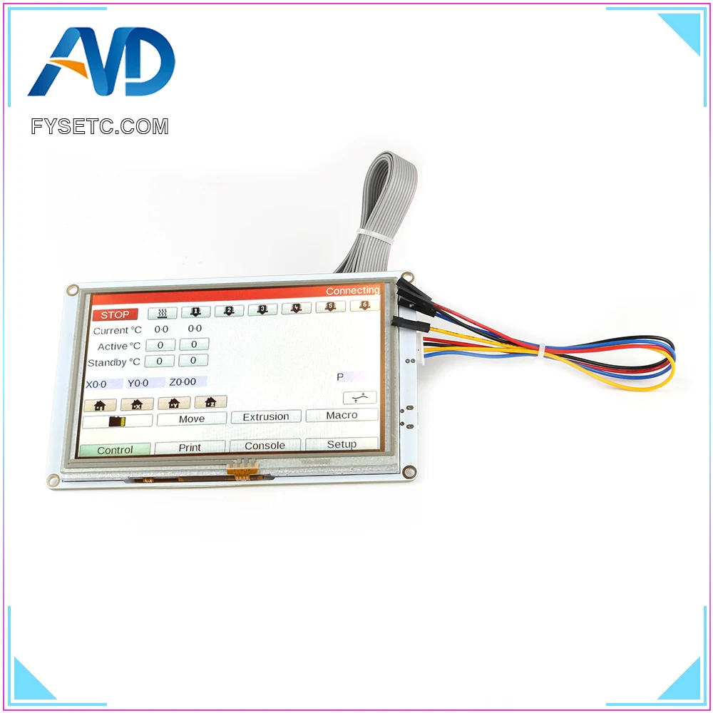 3D طابعة أجزاء استنساخ 5 ''5 بوصة PanelDue 5i المتكاملة Paneldue اللون اللمس شاشة تحكم ل DuetWifi دويتو 2 إيثرنت