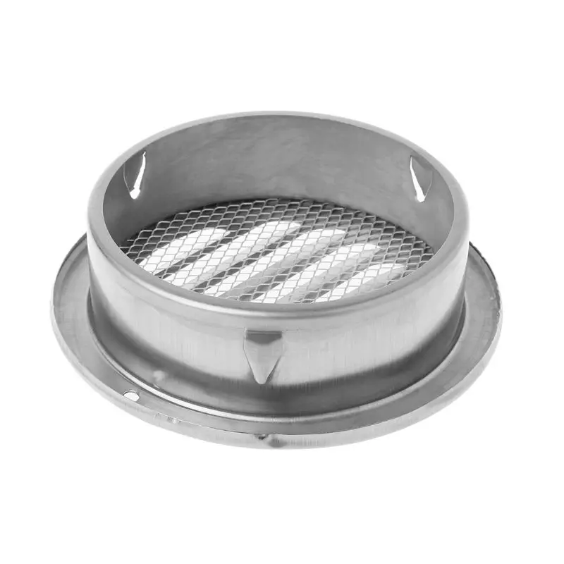 Stainless Steel Exterior Wall Air Vent Grille Round Ducting Ventilation Grilles 70mm, 80mm, 100mm, 120mm, 150mm, 160mm, 180mm