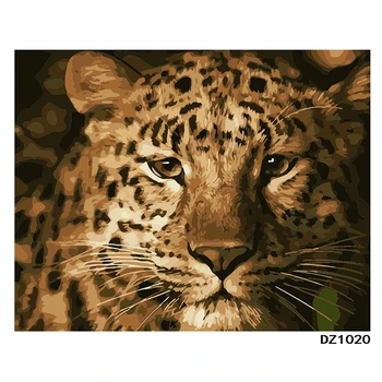

Tender Leopard Hand Made Paint High Quality Canvas Beautiful Painting By Numbers Surprise Gift Great Accomplishment