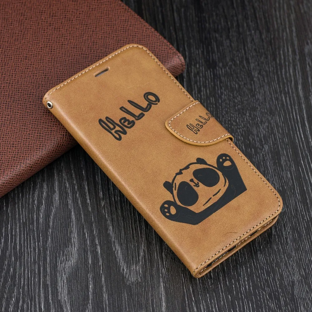 

Quality Leather Wallet Case For Huawei Honor 7A 7X Retro Flip Case Soft Silicon Protection Cover Stand Capa for Huawei Honor 7C