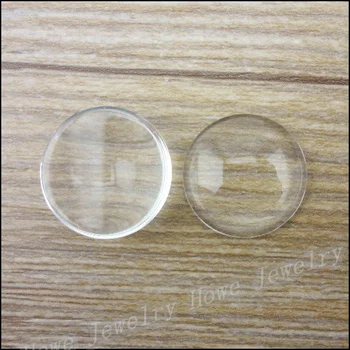 

20 mm 50pcs round transparent glass gemstone earrings necklaces bracelets pendants fit jewelry accessories