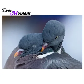 

Ever Moment Diamond Painting Picture Of Rhinestone Pigeon Hugging 5D DIY Decoration Home Diamond Embroidery Square 3F945