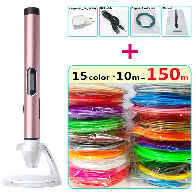 Special Price 3d pen 3d pens Low temperature,USB-mobile power,protect hands 3d pen doodler Smart LED display 3d drawing pen-3d-pens