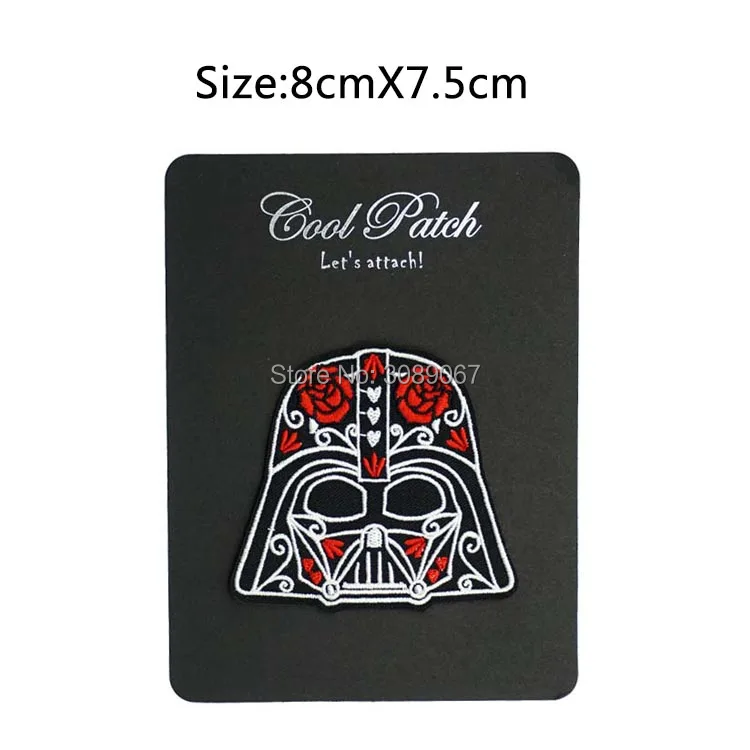 

3" Star Wars Red Rose Valentine Day The Force Awakens Patch Movie TV Series Cosplay Costume Embroidered Emblem iron on patch