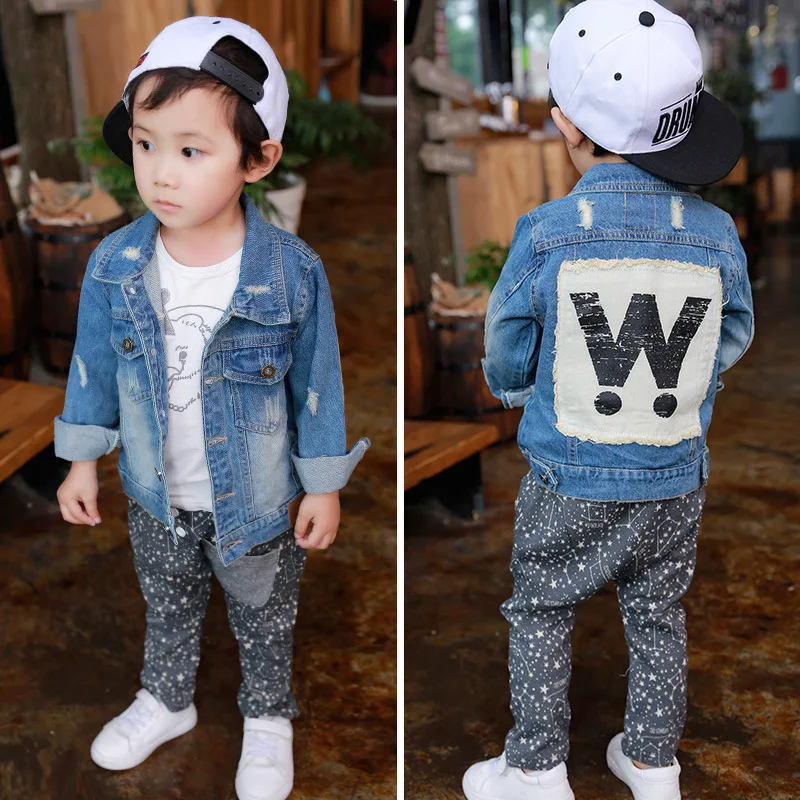 New Baby Boys Denim Jackets 2018 Fashion Spring Denim Jackets Cotton