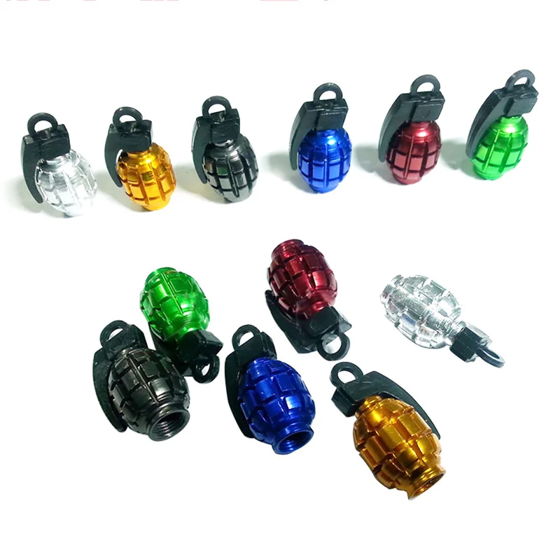4 unids/set tapa de la válvula de aleación de aluminio del coche tapa del neumático de la mano Thunder Cap filtro de la cubierta del polvo accesorios del coche