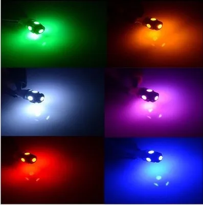 500 шт. T10 клиновидная 5SMD 5050 ксеноновые светодиодные лампы 192 168 194 W5W 2825 158 белая