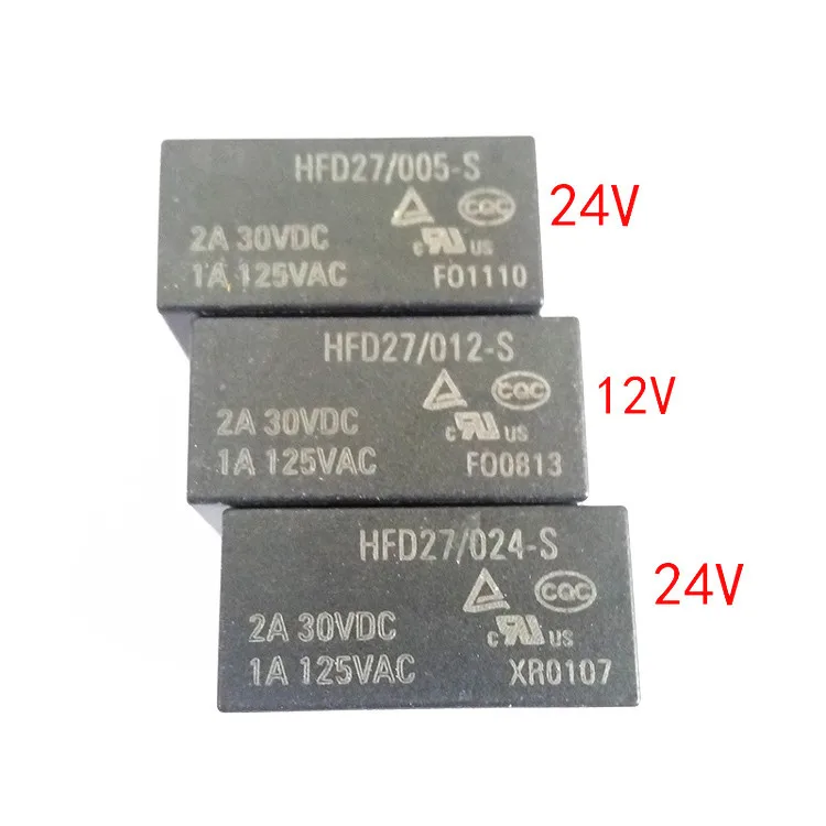 

10PCS/lot Signal relay JRC-27F HFD27-005-S HFD27-012-S HFD27-024-S Sensitive type 0.2W 4078 8PIN