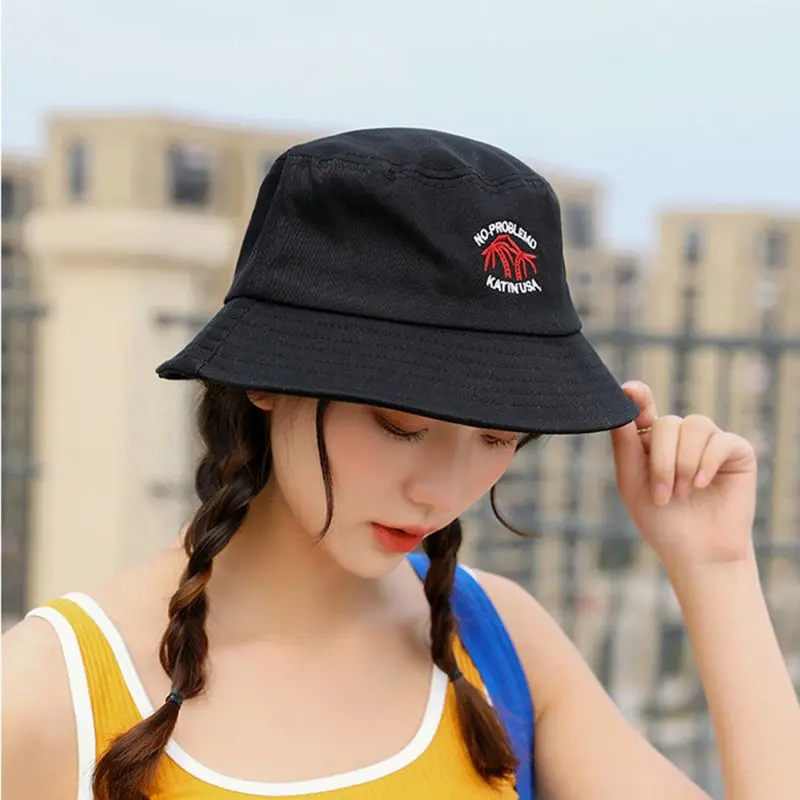 Wide Brim Bucket Hat Summer Casual 