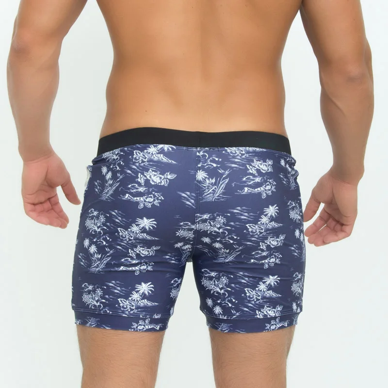 Men Swimwear Swimsuits Beach Board Surfing Shorts Plus Big Size Traditional XXL Basic Swim Boxer Trunks Bath Suits Taddlee Brand