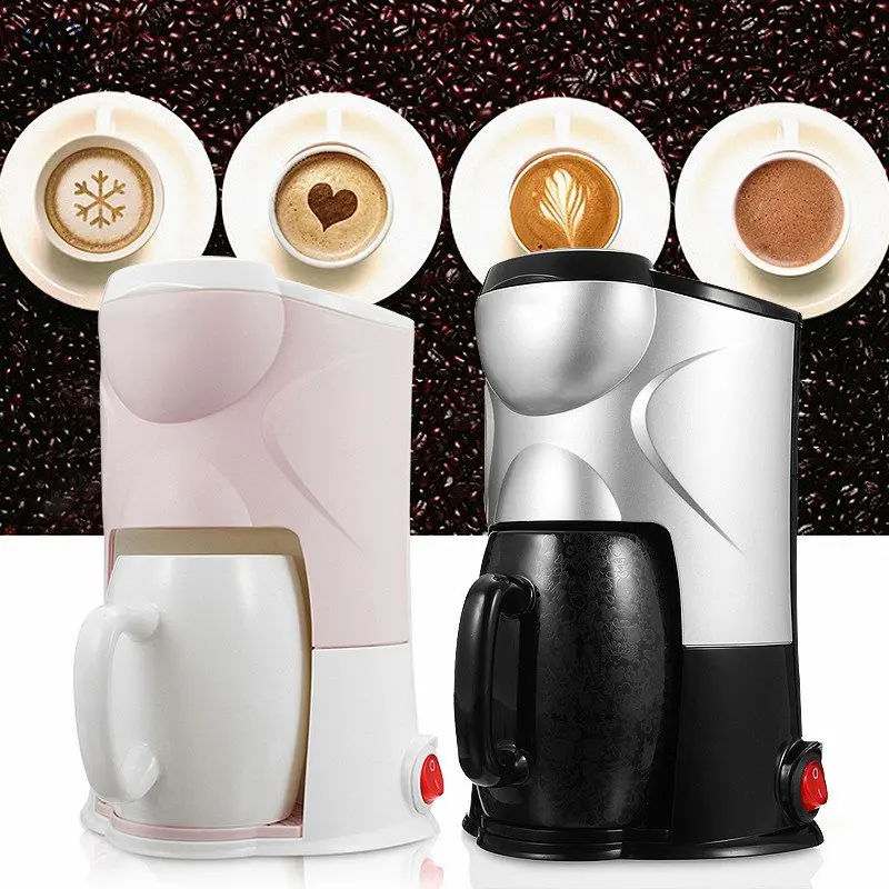 220V Coffee Maker Drip Type Semi-automatic Machine Cafe Americano
Espresso Cafe Household Cappuccino Latte Maker 300W