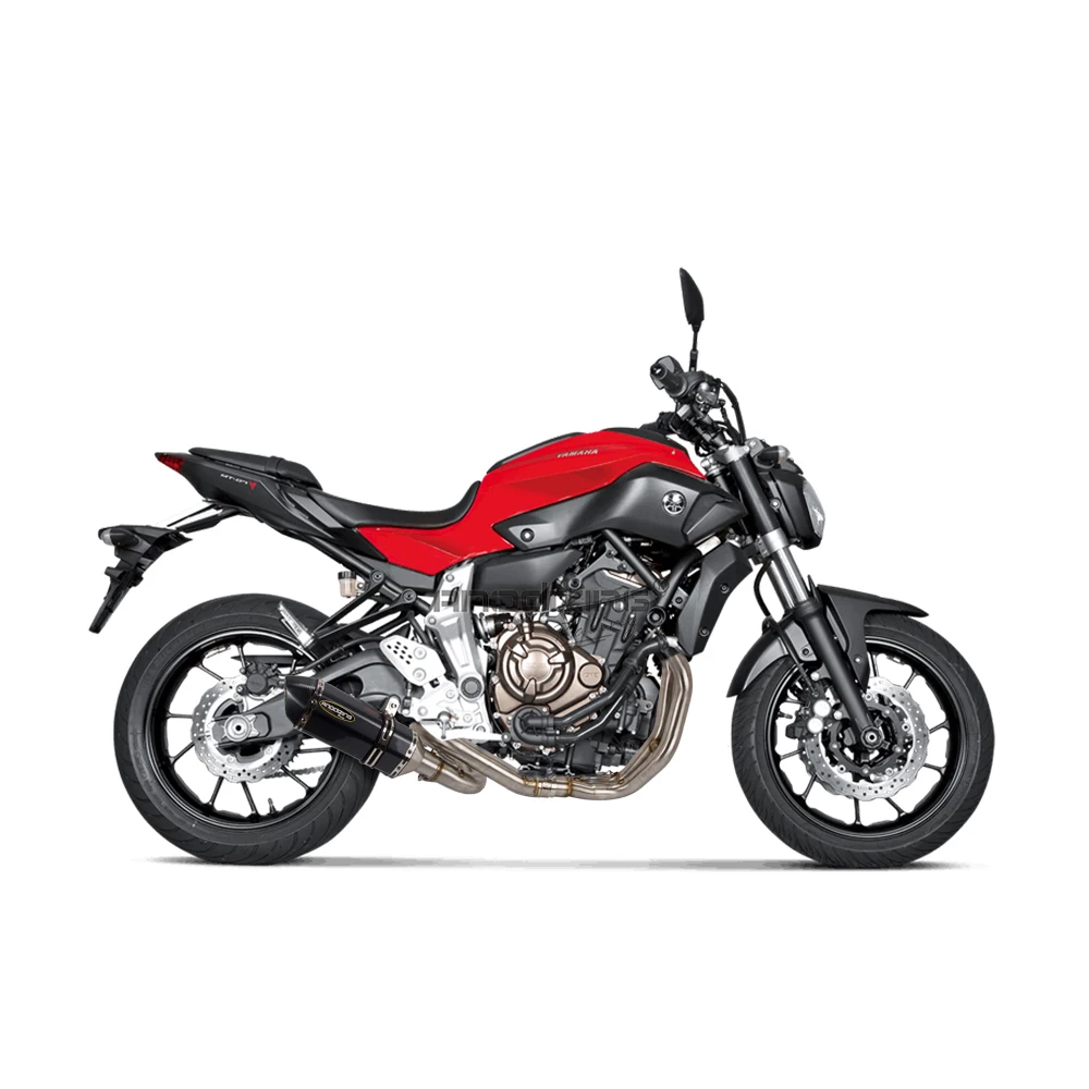 Выхлоп Полный Система с глушителем мотоцикл Yamaha для выхлопных газов FZ-07 MT-07 2014 2015 2016 2017 XSR700 2016-2017