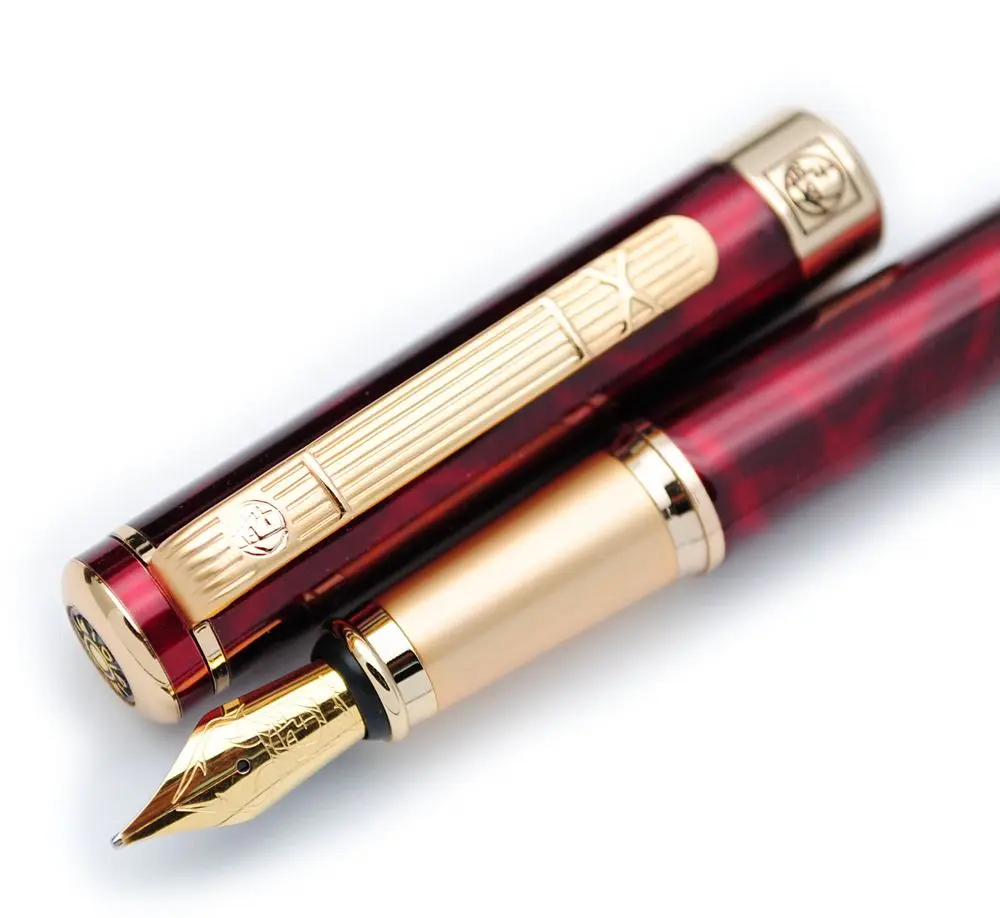 Carnelian ПИКАССО 902 джентльменская коллекция авторучка оригинальная коробка M Nib чернильная ручка - Цвет: Carnelian