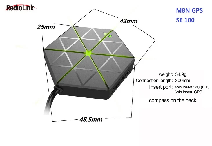 Радиолинк мини gps системный модуль M8N SE100 для Pixhawk Контроллер полета UBX-M8030 M8 чип для RC гоночных Дронов и квадрокоптеров