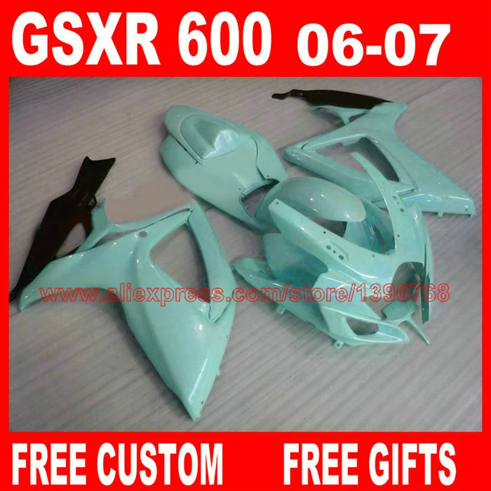 High grade fairing kit for SUZUKI K6 K7 GSXR 600 750 06 07 2006 2007 green black custom fairings set LZ94 | Автомобили и