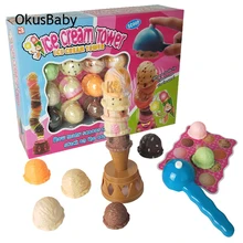 Детский стол игровые игрушки ледяная башня из мороженного детские развивающие игрушки с балансом модель Семейные настольные игры Подарочный набор