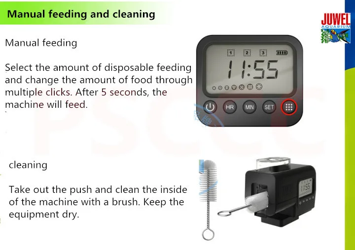 JUWEL аквариумный резервуар, автоматическая подача рыбы, цифровой ЖК-таймер, подача пищи, электронный таймер подачи рыбы