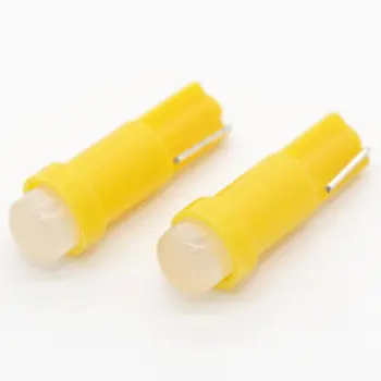 شراءYSY 2000 قطعة/الوحدة 1 واط السيراميك T5 Cob Led باب السيارة لوحة القيادة مؤشر القراءة LED مصابيح كهربائية مصابيح المتناثرة ضوء تيار مستمر 12 فولت الأصفر