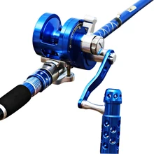 

Hu Ying Full Metal Jigging Reel Single Speeds Trolling Fishing Reel 30kgs Power Drag Deep Sea Saltwater Boat Reel 4.5:1