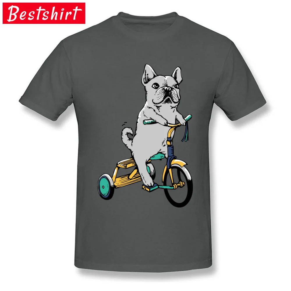 Frenchie Ride 100% Cotton Fabric Men Short Sleeve Tees Custom Lovers Day T-shirts Crazy T Shirt Rife Round Neck Frenchie Ride carbon