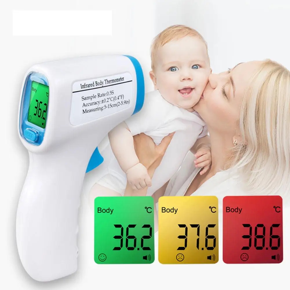

Baby Digital Body Temperature Measurement Forehead Infrared LCD IR Thermometer Non-Contact Adult Body Fever IR kids Termometro