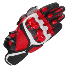 Red Knight Leather carbon fiber warm motorcycle racing A gloves off-road shatter-resistant gloves riding gloves Red Knight Leather carbon fiber warm motorcycle racing A gloves off-road shatter-resistant gloves riding gloves