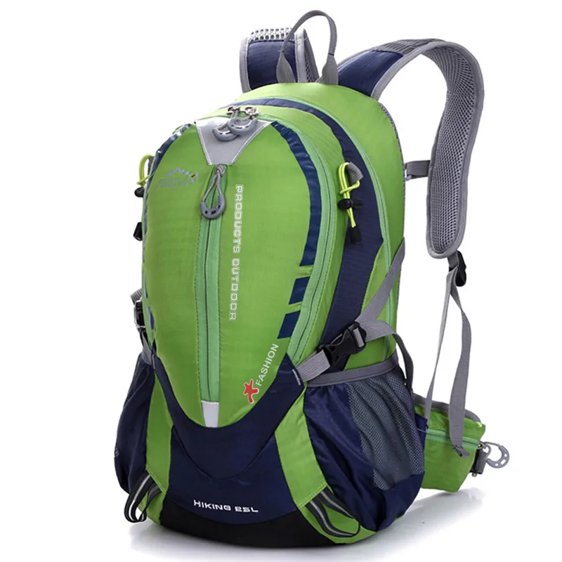 Походные рюкзаки 25L анти-слеза износостойкие водонепроницаемые уличные походные сумки для велоспорта скалолазание путешествия рюкзак для женщин и мужчин - Цвет: Зеленый цвет