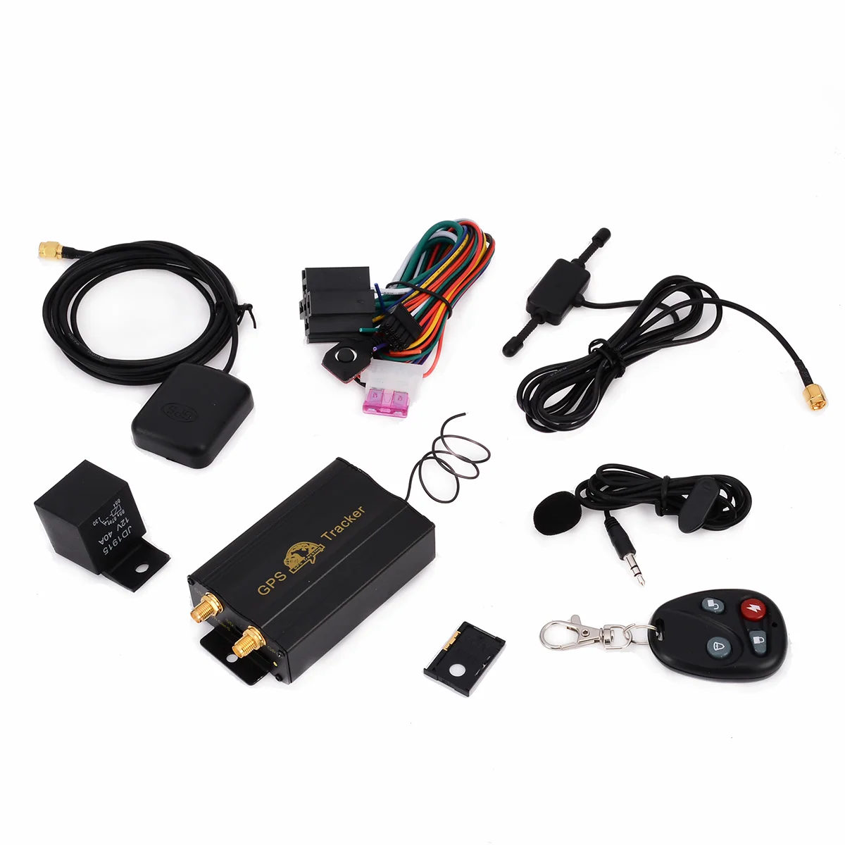 New 1 Set Car GPS Tracker Locator TK103B GPS/GSM/GPRS Vehicle Truck Car Burglar System with Remote Control Kit