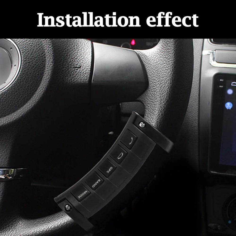 Controlador de volante inalámbrico multifunción Universal botones de navegación de DVD luminosos accesorios para coche
