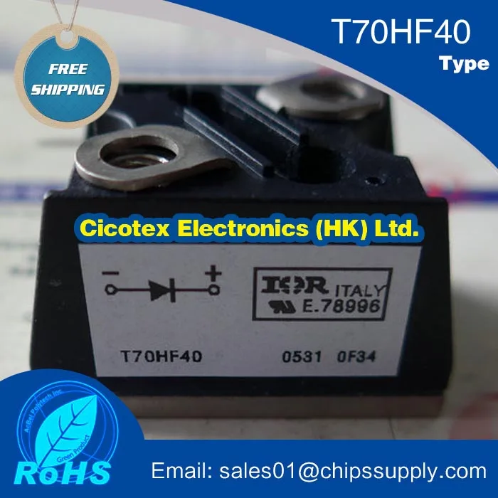 

T70HF40 Power Rectifier Diodes VS-T70HF40 DIODE MODULE 400V 70A D-55