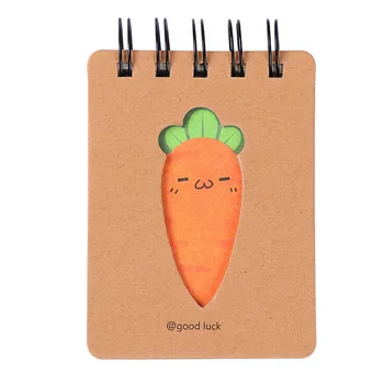 

Cute Carrot Paper Blank Page Notebook writing painting Note Book Journal Diary Paper Notebook gifts for students new A30