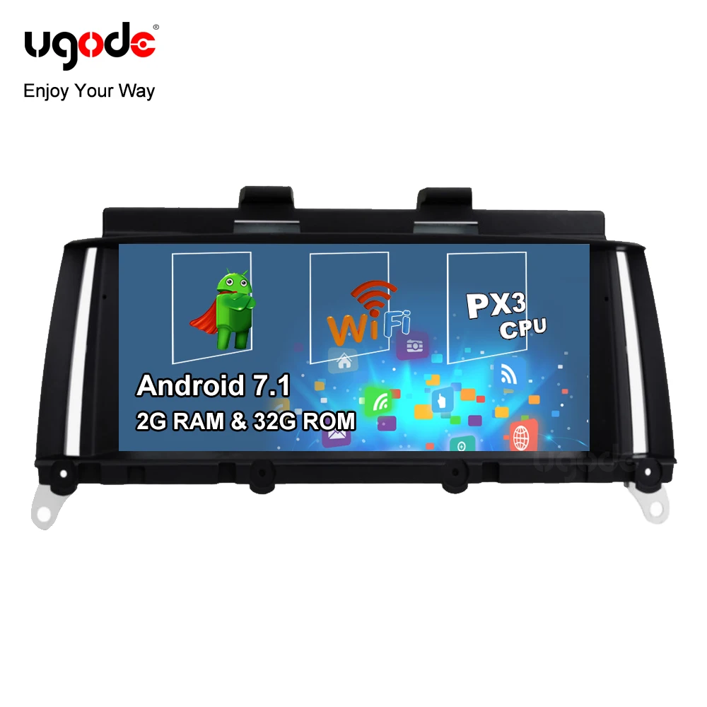 Автомобильный мультимедийный плеер Ugode 8 дюйма IPS экран Android 7 1 стерео ПК GPS