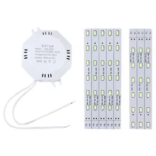 Más nuevo 12 W/16 W/20 W/24 W Vintage blanco LED cuerdas de luz hogar sala de estar decorativo reemplazo LED raya luz de techo