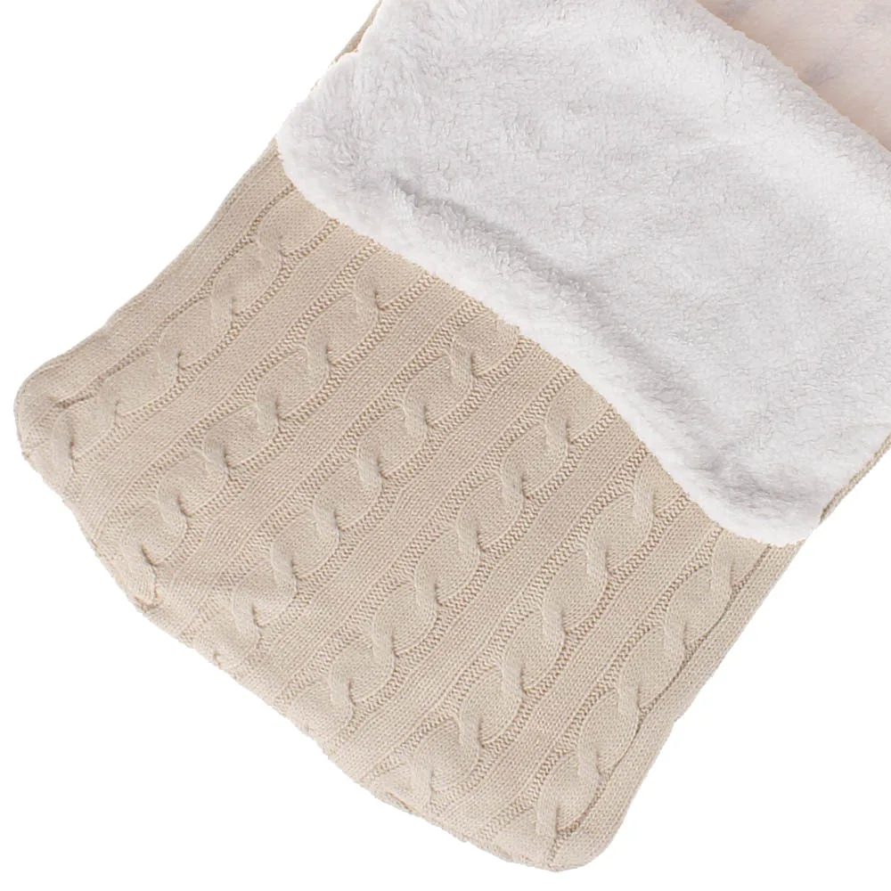 Горячая Распродажа конверт для ребенка зимний теплый открытый спальный мешок для детской коляски шерсть вязание пеленать для новорожденных