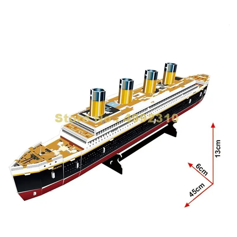 

35pcs titanic ship model 3d paper puzzle Toy